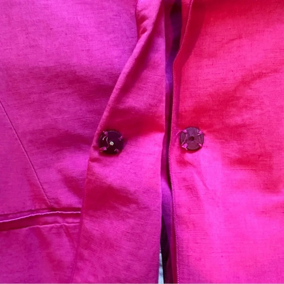 Pink Forte Forte Italy linen blazer jacket size 0 - Picture 4 of 10